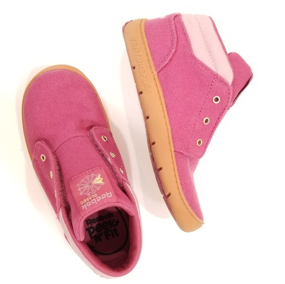 Reebok Other - Reebok Classic Girls' Velcro Closure Hi Tops NWOT